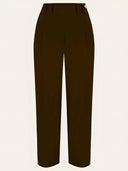 Dorothy Tapered Trousers in Braun – Weekend Doll