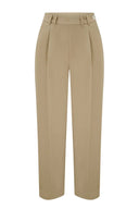 Dorothy Tapered Trousers in Tan | Weekend Doll - Bright House Vintage