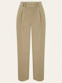 Dorothy Tapered Trousers in Tan – Weekend Doll