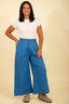 Eden Culottes in Linen Blue | Pretty Vacant - Bright House Vintage