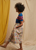 Eve Knitted Top Blue Marbled | Palava - Bright House Vintage