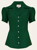 Gene Blouse in Jade Green – Weekend Doll