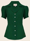 Gene Blouse in Jade Green – Weekend Doll
