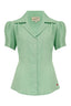 Gene Blouse in Mint | Weekend Doll | Damenbluse - Bright House Vintage