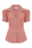 Gene Blouse in Rose | Weekend Doll | Damenbluse - Bright House Vintage