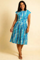 Gina Dress in Bauhaus Moons | Pretty Vacant - Bright House Vintage