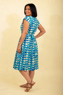 Gina Dress in Bauhaus Moons | Pretty Vacant - Bright House Vintage