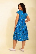 Gina Dress in Lighthouses | Pretty Vacant - Bright House Vintage