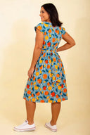 Gina Dress in Oranges | Pretty Vacant - Bright House Vintage