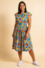 Gina Dress in Oranges | Pretty Vacant - Bright House Vintage
