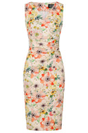 Halle Floral Wiggle Dress | Hearts & Roses | Damenkleid - Bright House Vintage