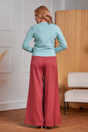 Heritage Cherry Cardigan in Blau | Banned Retro - Bright House Vintage