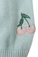 Heritage Cherry Cardigan in Blau | Banned Retro - Bright House Vintage