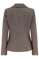 Ingrid Herringbone Jacket in Braun | Weekend Doll - Bright House Vintage