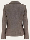 Ingrid Herringbone Jacket in Braun – Weekend Doll