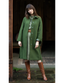 Isia Coat in Fern Green | Very Cherry | Damenmantel - Bright House Vintage