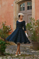 Isolde Tartan Swing Dress - Bright House Vintage