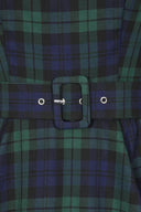 Isolde Tartan Swing Dress - Bright House Vintage