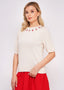 Ivory Strawberry Pullover | Circus Clothing - Bright House Vintage