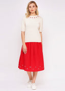 Ivory Strawberry Pullover | Circus Clothing - Bright House Vintage