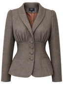 Jacke Nyco in Mocha von Femkit, Vorderansicht