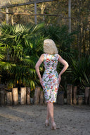 Jewel Floral Wiggle Dress | Hearts & Roses | Damenkleid - Bright House Vintage