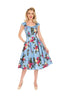 Jolene Floral Swing Dress | Hearts & Roses | Damenkleid - Bright House Vintage