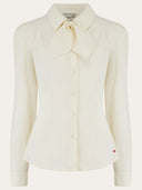 Katherine Bow Blouse in Ivory von Weekend Doll, Freisteller
