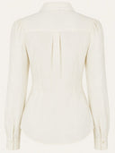 Katherine Bow Blouse in Ivory von Weekend Doll, Rückansicht