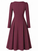 Kleid Calypso in Weinrot - Bright House Vintage