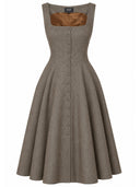 Kleid Hedi in Mocha von Femkit, Vorderansicht