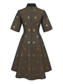 Kleid Nelly in Gold von Femkit, Rückansicht