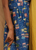 Louise Dress Blue Festival | Palava - Bright House Vintage