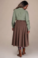 Loyal Land Girl Shirt in Salbeigrün | Emmy Design | Damenbluse - Bright House Vintage
