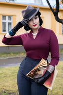 Maggie Top in Pflaume | Weekend Doll - Bright House Vintage
