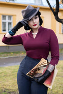Maggie Top in Pflaume | Weekend Doll - Bright House Vintage