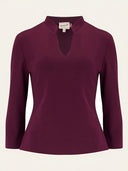 Maggie Top in Pflaume – Weekend Doll