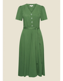 Magnolia Dress Olette Green | Very Cherry | Damenkleid - Bright House Vintage