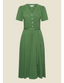 Magnolia Dress Olette Green | Very Cherry | Damenkleid - Bright House Vintage
