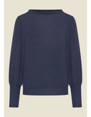 Maya Top Doriana Navy | Very Cherry | Damenshirt - Bright House Vintage