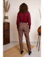 Maya Top Soft Fleece Burgundy | Very Cherry | Damenshirt - Bright House Vintage