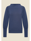 Maya Top Soft Fleece Navy | Very Cherry | Damenshirt - Bright House Vintage