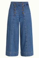 Melody Sailor Culotte Stone Denim | King Louie - Bright House Vintage
