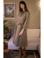 Midi Kleid Niko in Rosmaringrün | Very Cherry | Damenkleid - Bright House Vintage