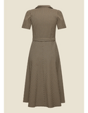 Midi Kleid Safiya in Schwarz - Braun | Very Cherry | Damenkleid - Bright House Vintage