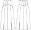 Miss Fancy Pants Skirt in Braun mit Nadelstreifen | Emmy Design | Damenrock - Bright House Vintage