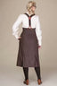 Miss Fancy Pants Skirt in Braun mit Nadelstreifen | Emmy Design | Damenrock - Bright House Vintage