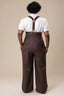 Miss Fancy Pants Slacks Braun mit Nadelstreifen | Emmy Design | Damenhose - Bright House Vintage