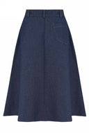 Monroe Skirt in Denim | Weekend Doll | Damenrock - Bright House Vintage