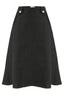 Monroe Skirt in Schwarz Denim | Weekend Doll | Damenrock - Bright House Vintage
